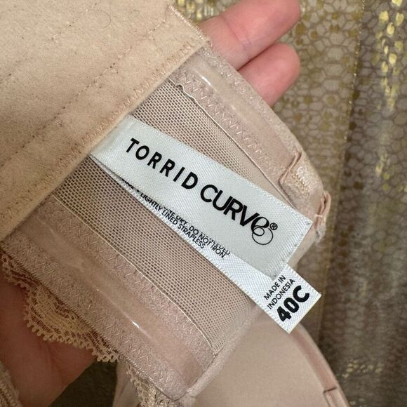 Torrid Bombshell Everyday Strapless Bra Nude Tan 40C - Picture 7 of 8